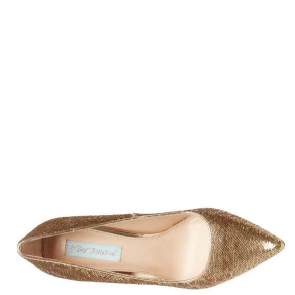 ✨NIB Betsey Johnson SB-Lani Gild Sequin Heels✨ - Picture 3 of 11